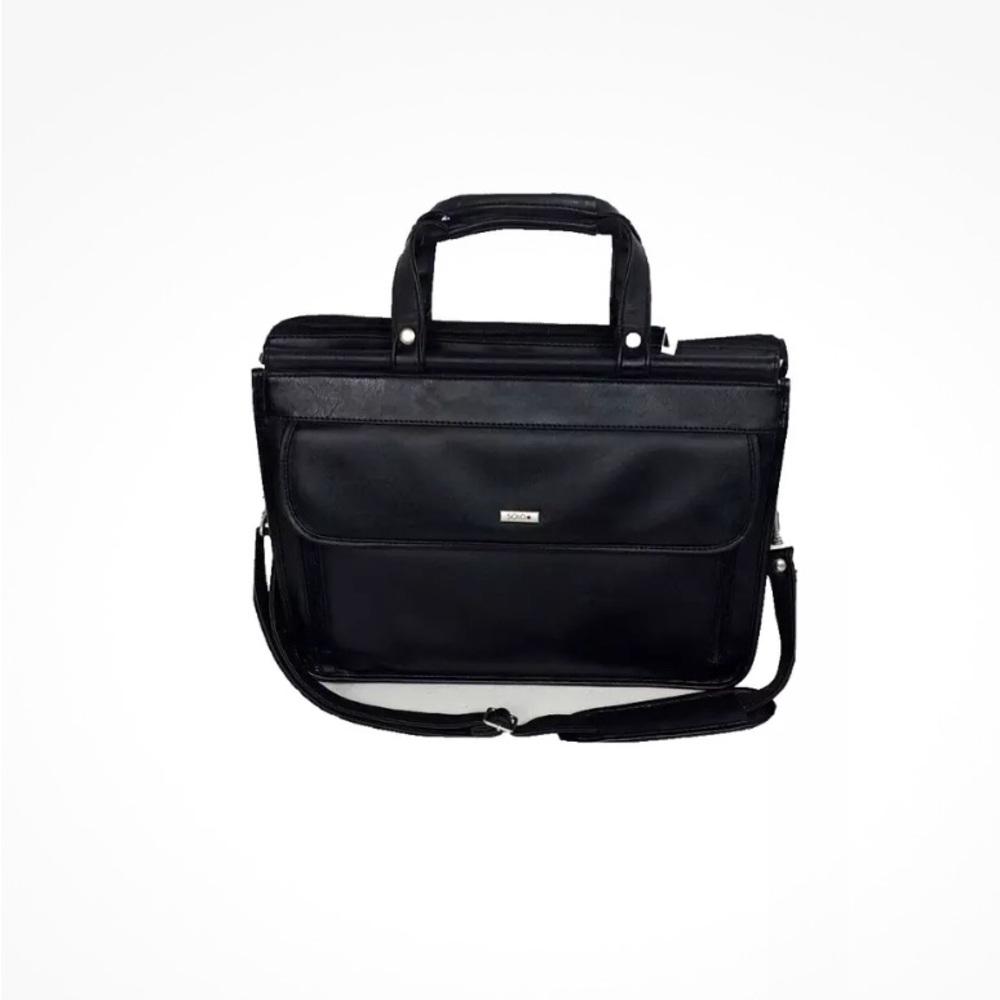 Black Leather Men's Bag